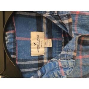 American Eagle Outfitters Blue Plaid Casual Shirt,